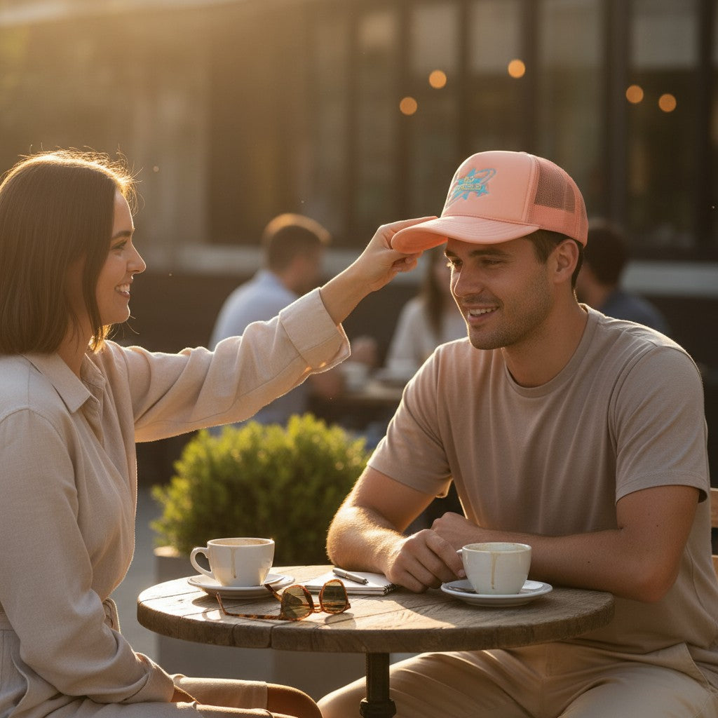 Peach Puff Trucker Hat