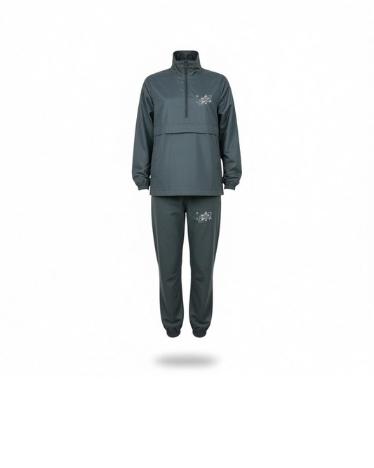 Grey Stacked Windbreaker Set