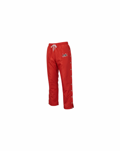 Red Nylon Snap Off Flare Pants *Limited Edition*