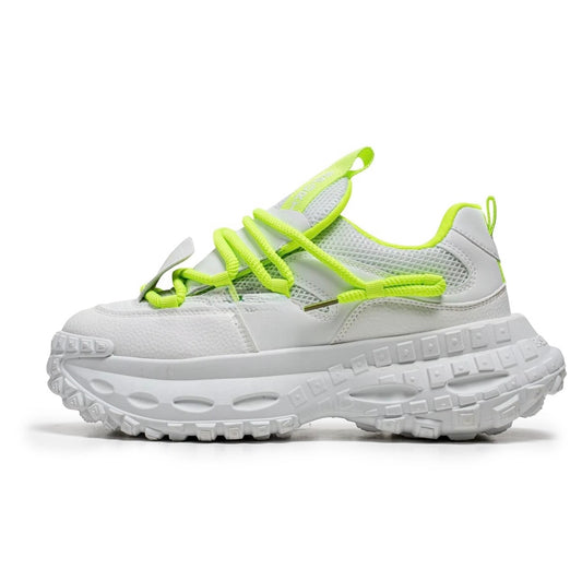 No Stress NS1 White Volt Running Shoe