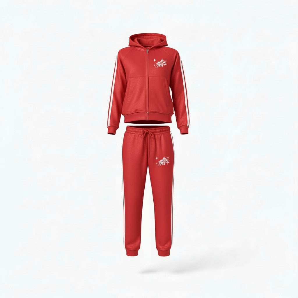 Red Stacked Tracksuit