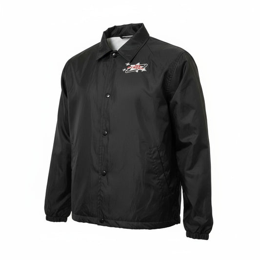 Black Nylon Water Resistant Windbreaker & Cargo Pant Set