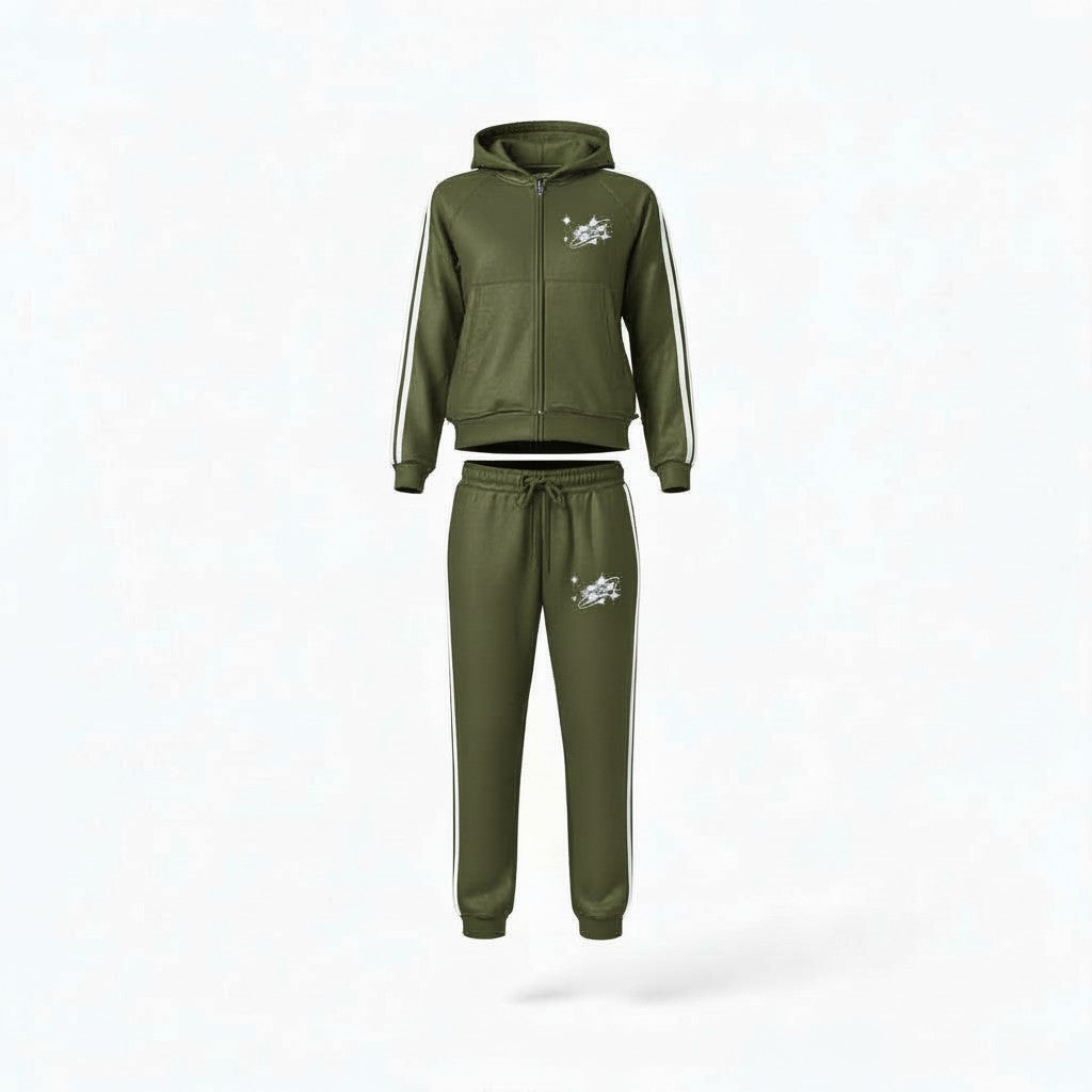 Olive Stacked Sweatsuit