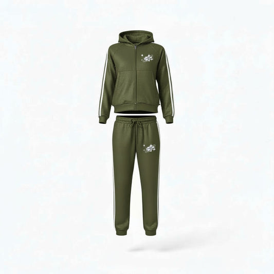Olive Stacked Sweatsuit