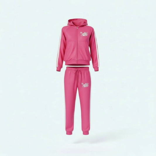 Pink Stacked Tracksuit