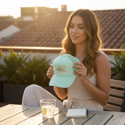 Mint Puff Tucker Hat